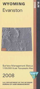 Evanston, Wyoming - 30x60 Minute BLM Surface Management Map